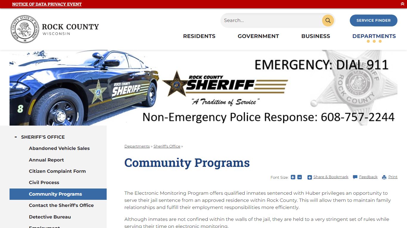 Community Programs | Rock County, WI
